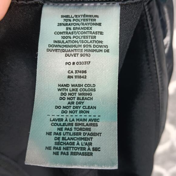 Levelwear Jacket Womens Medium Black Down Insulated Full Zip Athletic Outdoor - Picture 13 of 13